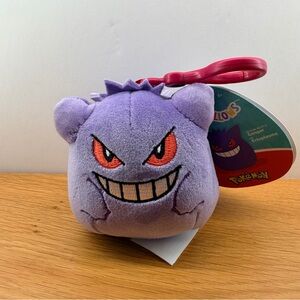 Pokemon Gengar Plush Toy - Purple squishmellow key chain NWT